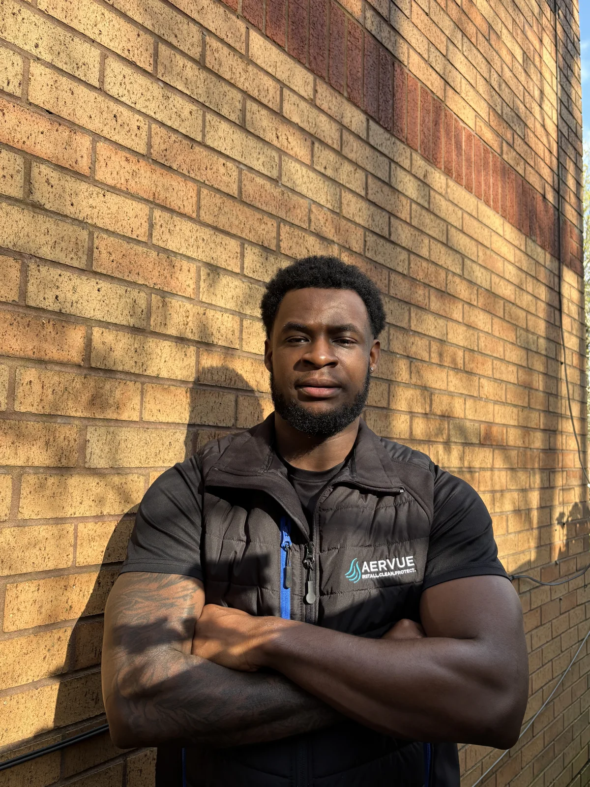 Jaheem Benson, founder of Aervue Air Conditioning