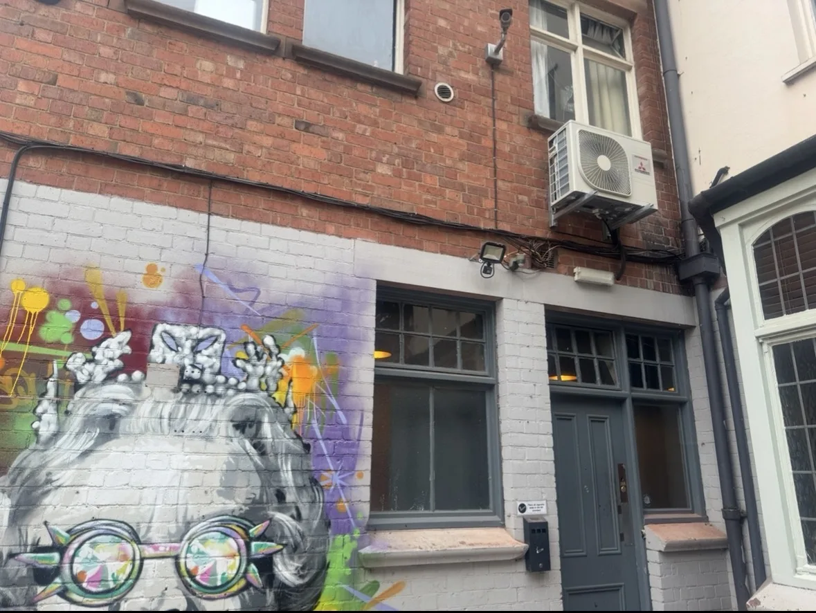Air conditioning unit installed on a commercial building in Birmingham